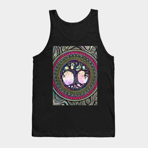 Tree of Life Mandala Tank Top by asiancoffeegirl